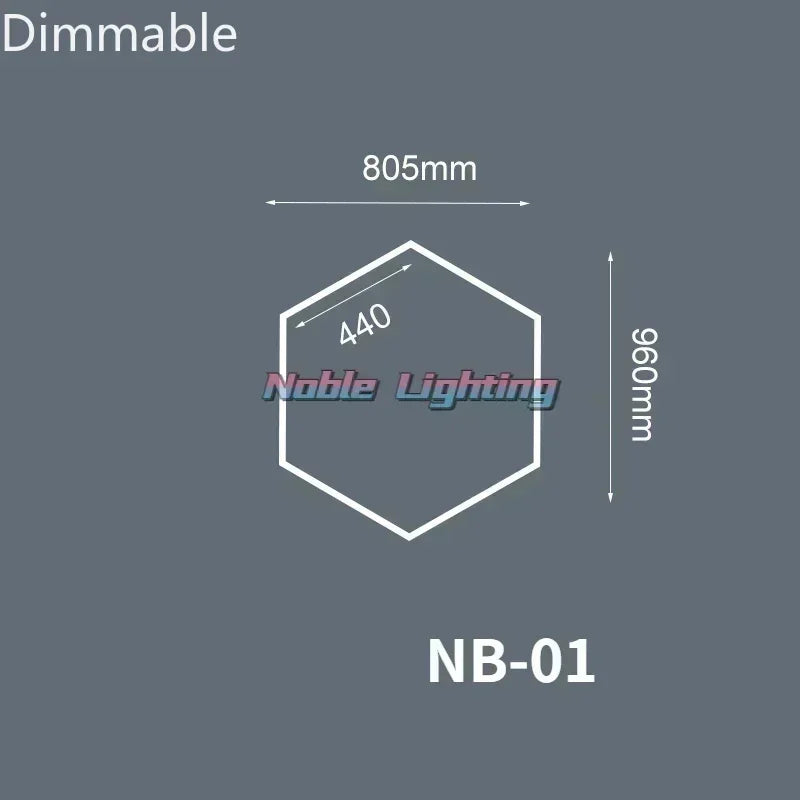 Garage Lamp Dimmable Honeycomb LED Car Detailing Ceiling Light Hexagon Garage Light for Showroom