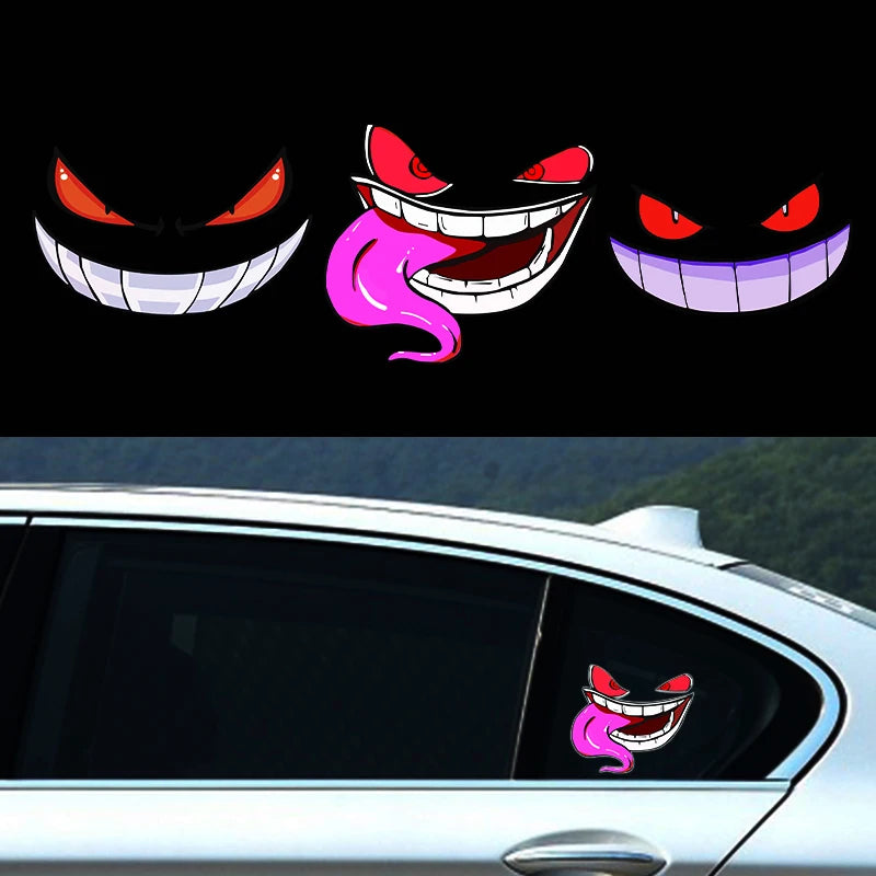 Funny and fun stickers, devil stickers, reflective and waterproof