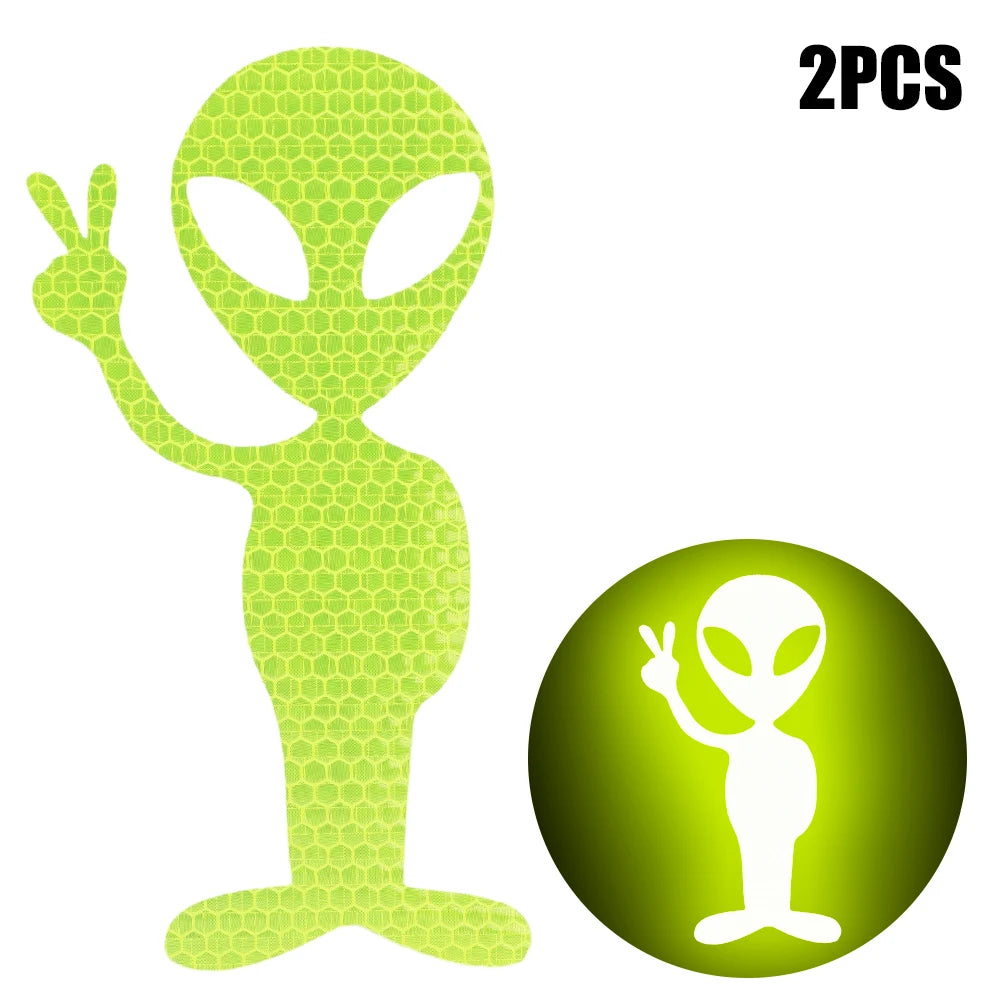 Alien Long Distance Warning Luminous Waterproof Car Stickers